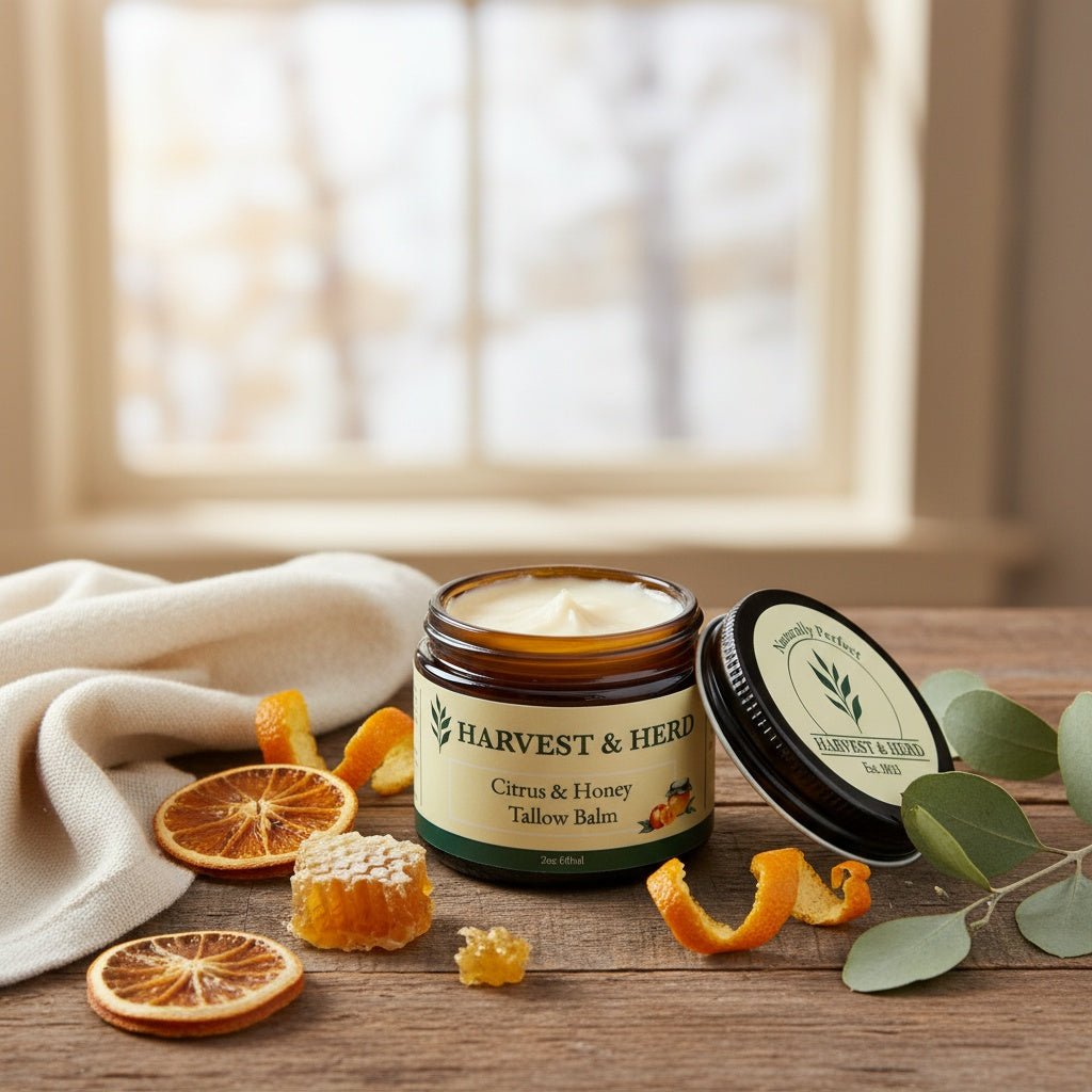Why Your Winter Skin Needs Citrus & Honey Tallow Balm - Harvest & Herd Co.